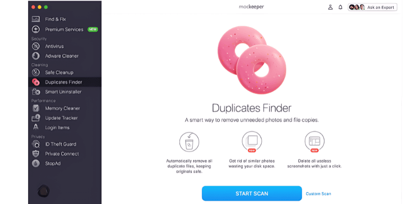 MacKeeper Review and Pricing: Duplicate finder