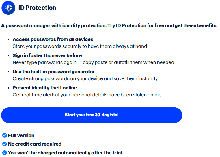 F-Secure Review and Pricing: F-Secure ID Protection