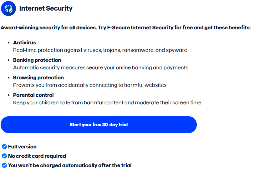 F-Secure Review and Pricing: F-Secure Internet security