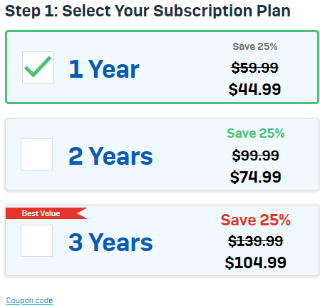 Sophos Home Review and Pricing: Pricing plans