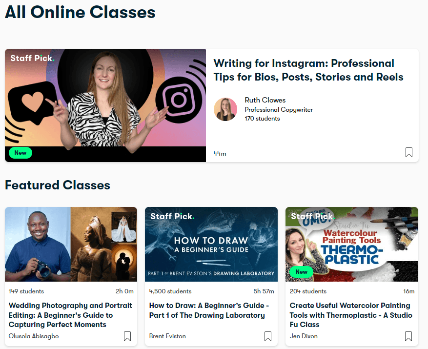 Skillshare Review and Pricing: Skillshare courses