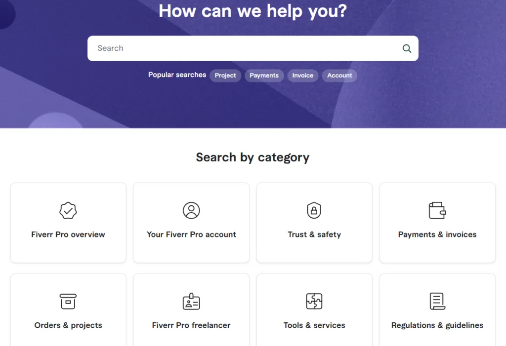 Fiverr Pro Review: Customer support