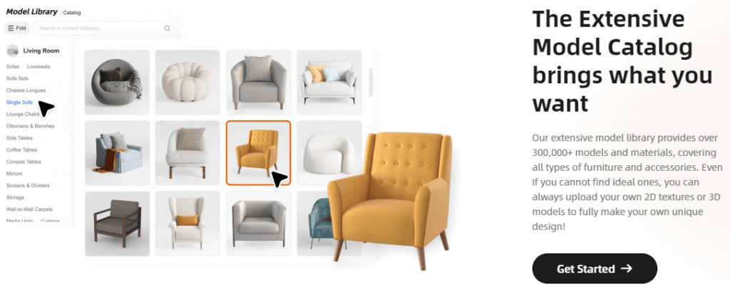 Homestyler Review and Pricing: Furniture and decor catalog