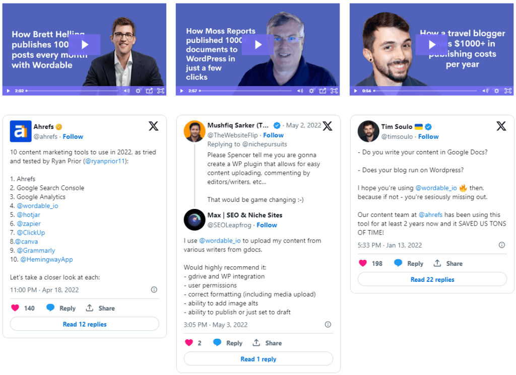 WORDABLE Review and Pricing: User reviews and testimonials
