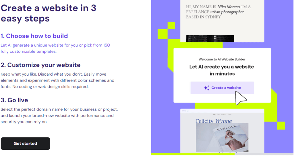 Hostinger Web Hosting and Builder: Hostinger website buikder