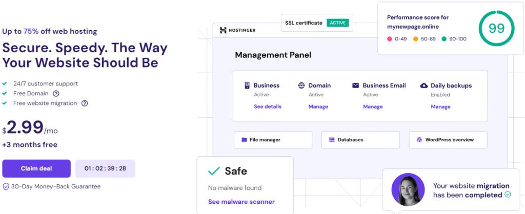 Hostinger Web Hosting and Builder: Web hosting