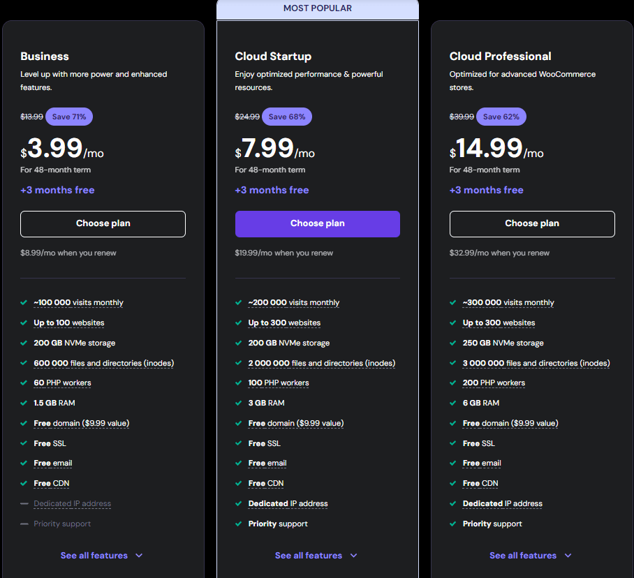 Hostinger Web Hosting and Builder: Web hosting pro plans