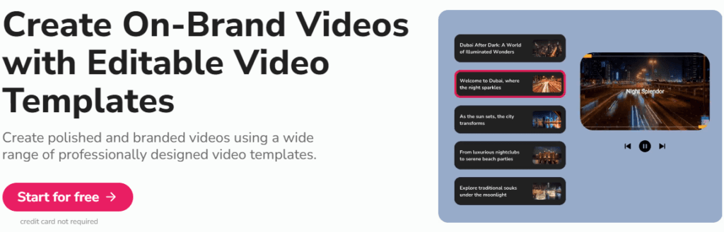 Fliki AI Text-to-Video: customizable templates