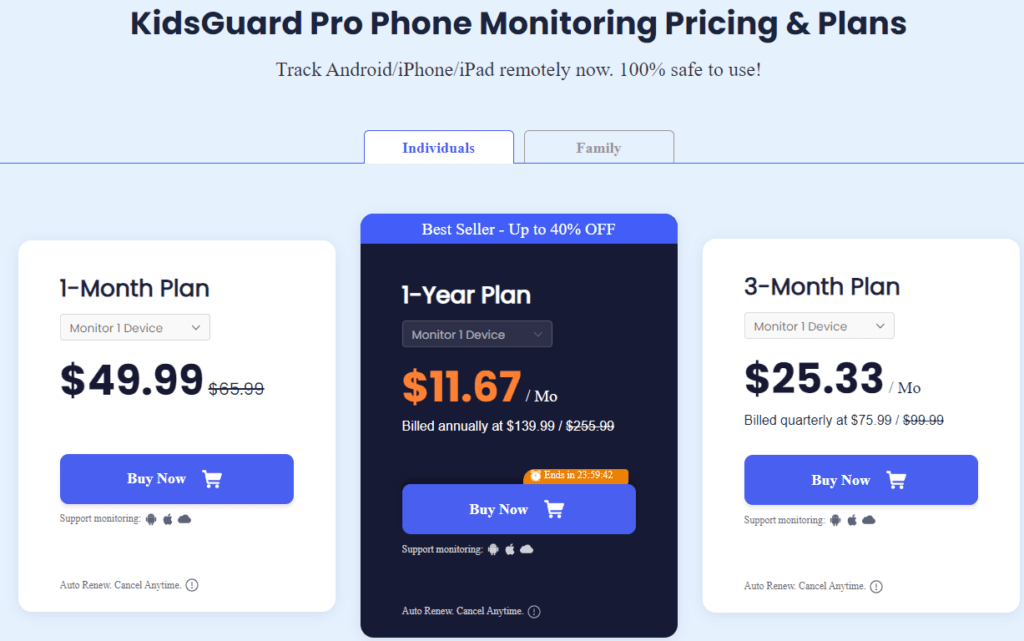 ClevGuard review: Pricing and plans