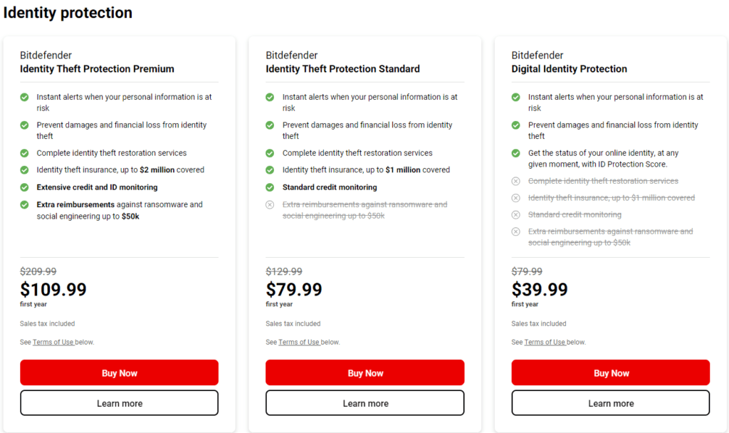 Bitdefender Review: Pricing Plans