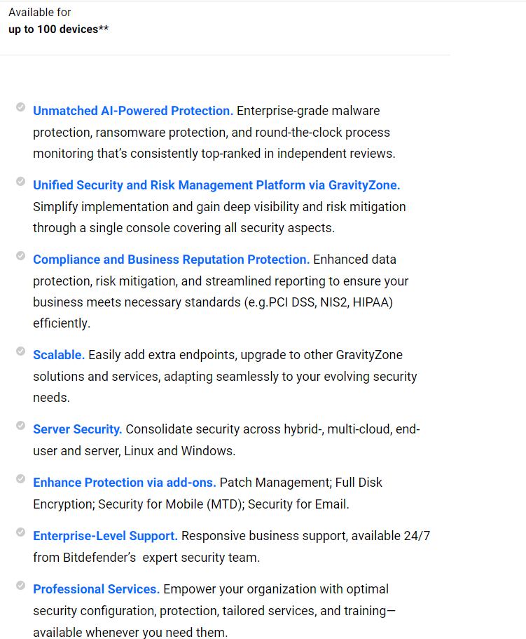 Bitdefender Review: Pricing Plans