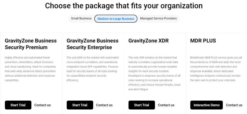 Bitdefender Review: Pricing Plans