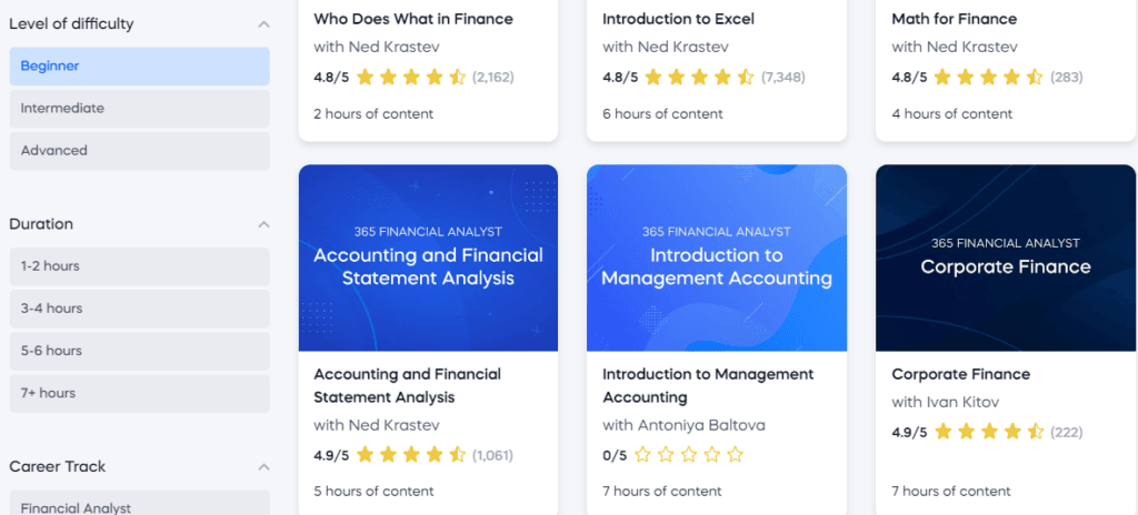 365 Financial Analyst: Flexible learning paths