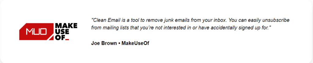 Clean Email Review: Customer reviews and testimonials