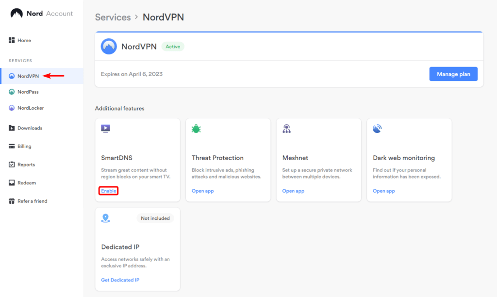 NordVPN Review: NordVPN dashboard