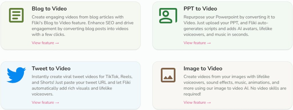Fliki AI Text-to-Video: Features and capabilities