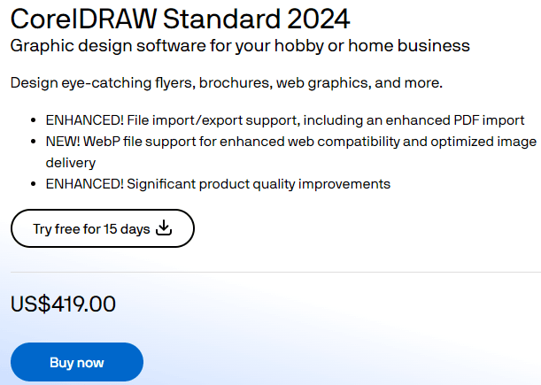 Corel Review and Pricing: Corel pricing plans