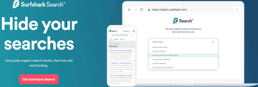 Surfshark Review: Surfshark search