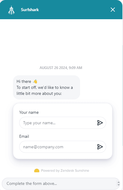 Surfshark Review: Surfshark customer support and help center
