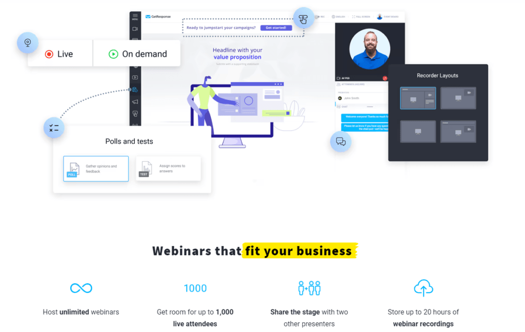 GetResponse Review: GetResponse webinars