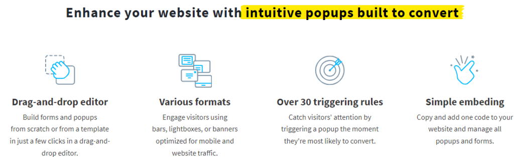 GetResponse Review: GetResponse popups