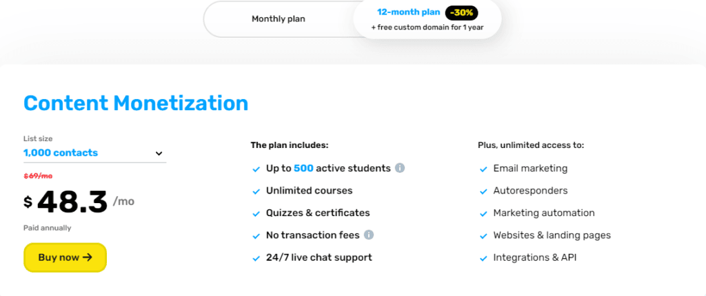 GetResponse Review: GetResponse pricing plans