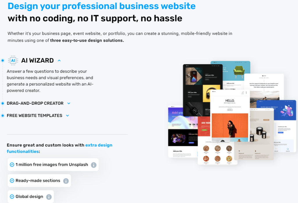 GetResponse Review: GetResponse website builder