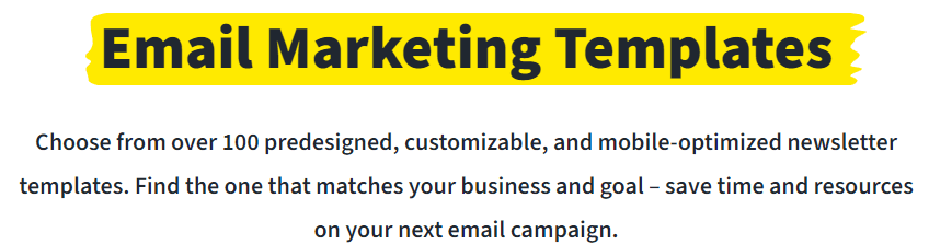 GetResponse Review: GetResponse email marketing templates