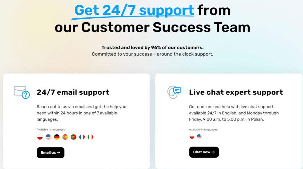 GetResponse Review: GetResponse Customer support