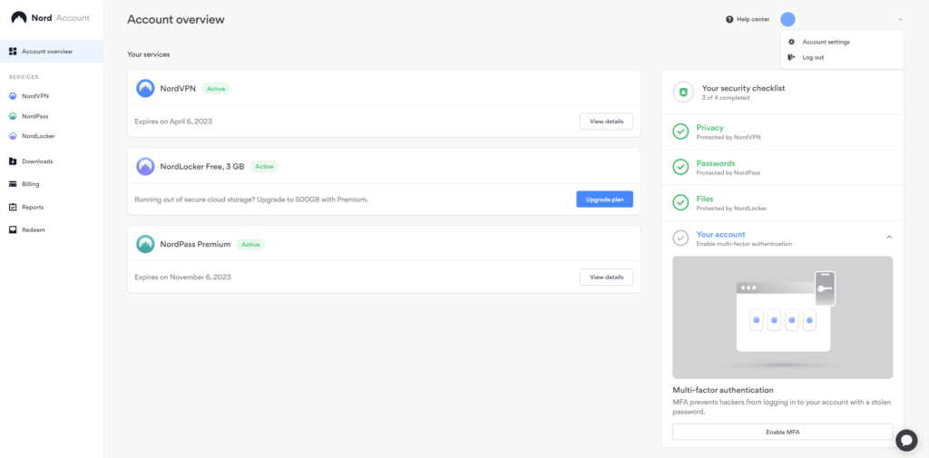 NordVPN Review: NordVPN customizable settings
