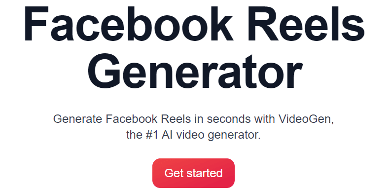 VideoGen Review: VideoGen Facebook reels generator