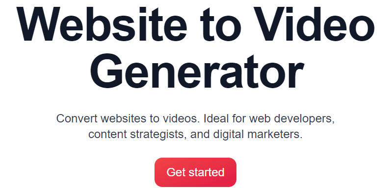 VideoGen Review: VideoGen Website to video generator