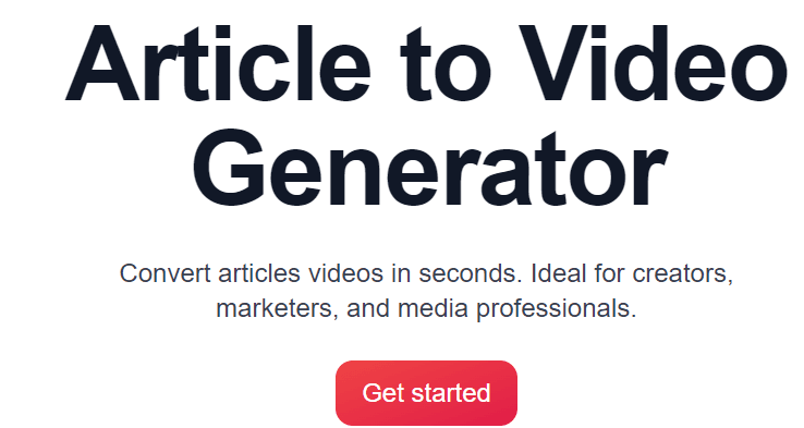VideoGen Review: VideoGen Article to video generator
