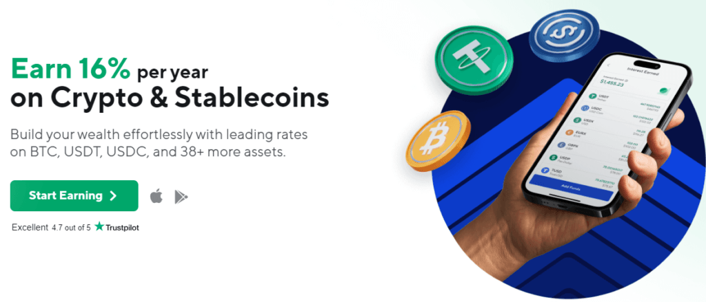 Nexo Review: Nexo Interest earning
