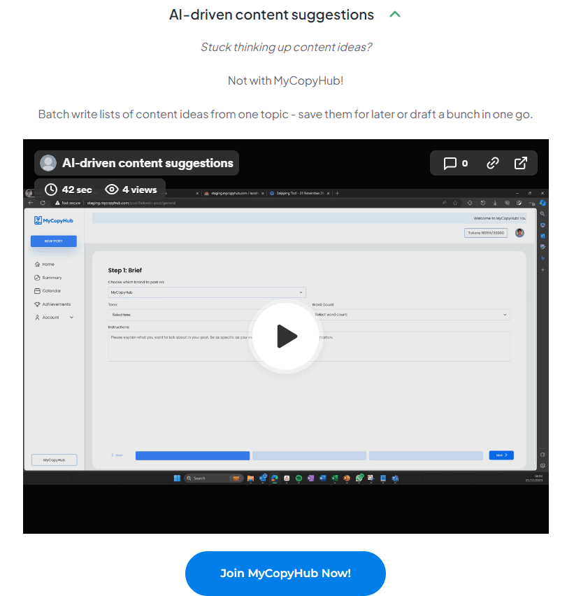MyCopyHub Review: MyCopyHub AI driven content