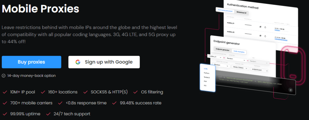SmartProxy Review: SmartProxy mobile proxies