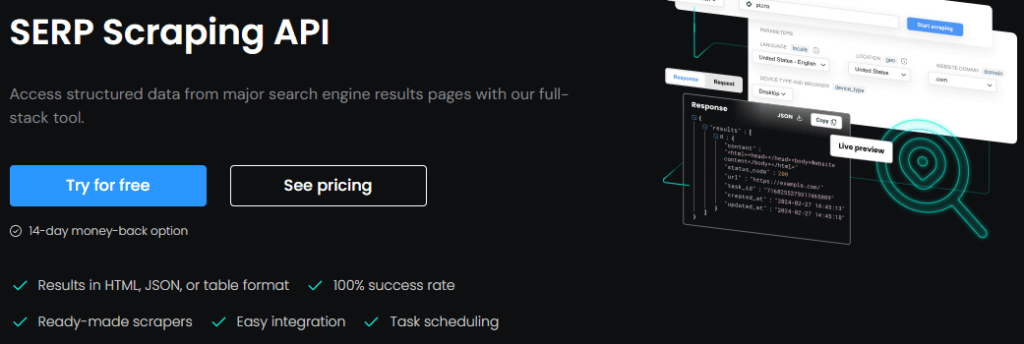 SmartProxy Review: SmartProxy serp scraping api