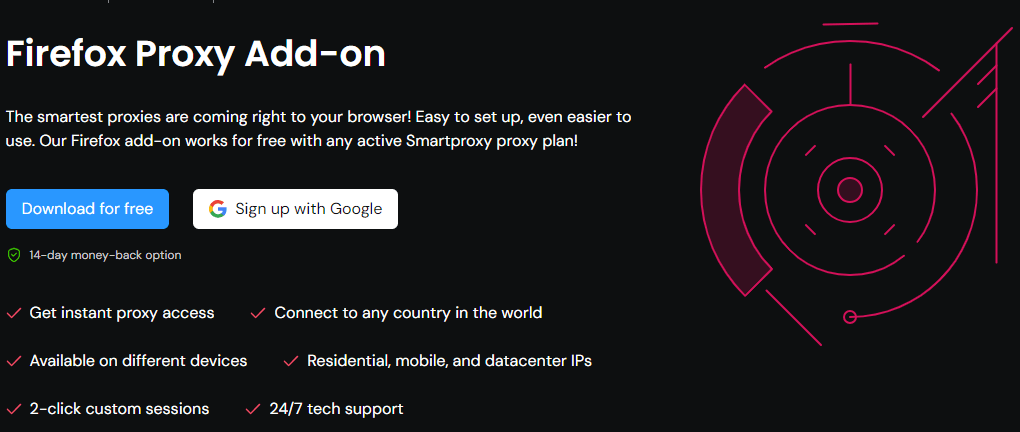 SmartProxy Review: SmartProxy firefox add-on