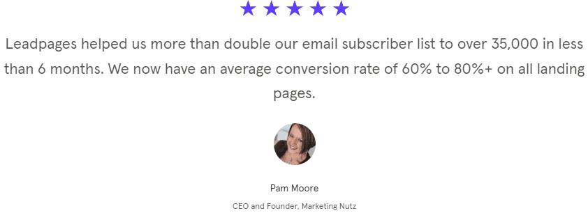 Leadpages Review: user reviews