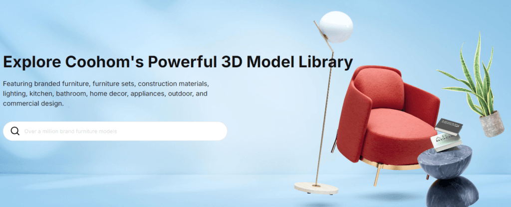 Coohom Review: Coohom model library