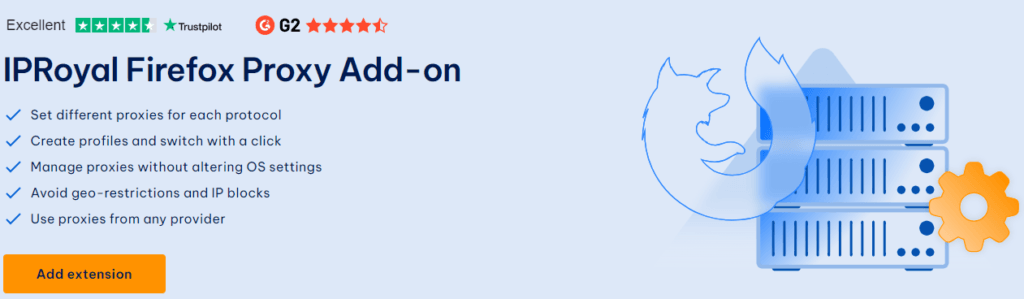 IPRoyal Review: IPRoyal firefox add-on