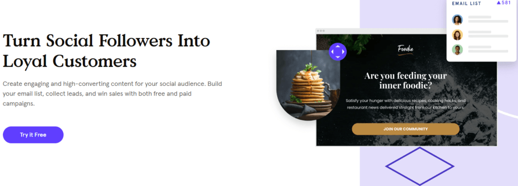 Leadpages Review: Social media