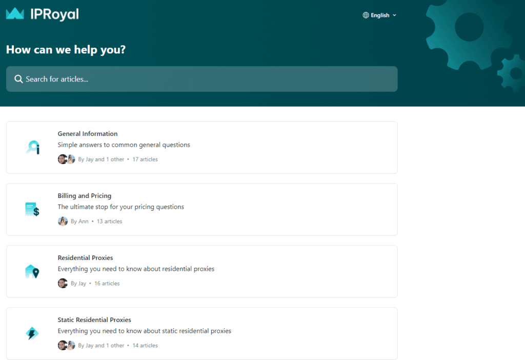 IPRoyal Review: IPRoyal help center