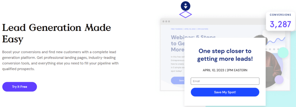 Leadpages Review: lead genetation
