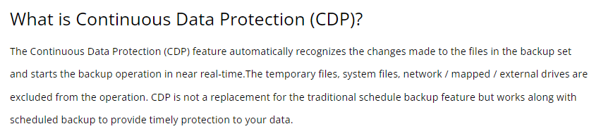 IDrive Review: IDrive continuous data protection