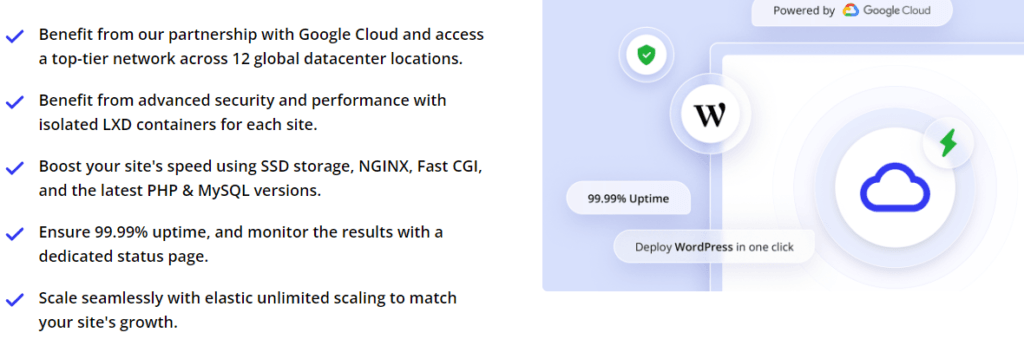 10Web Review: 10Web uptime guarantee