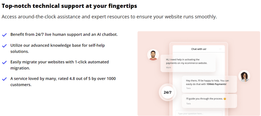10Web Review: 10Web help center