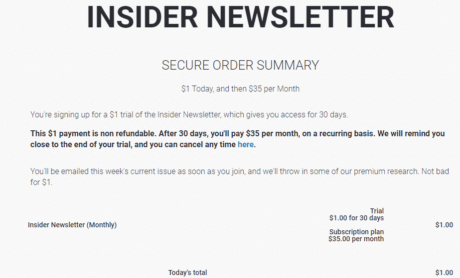 Capitalist Exploits Review: Insider newsletter pricing plans