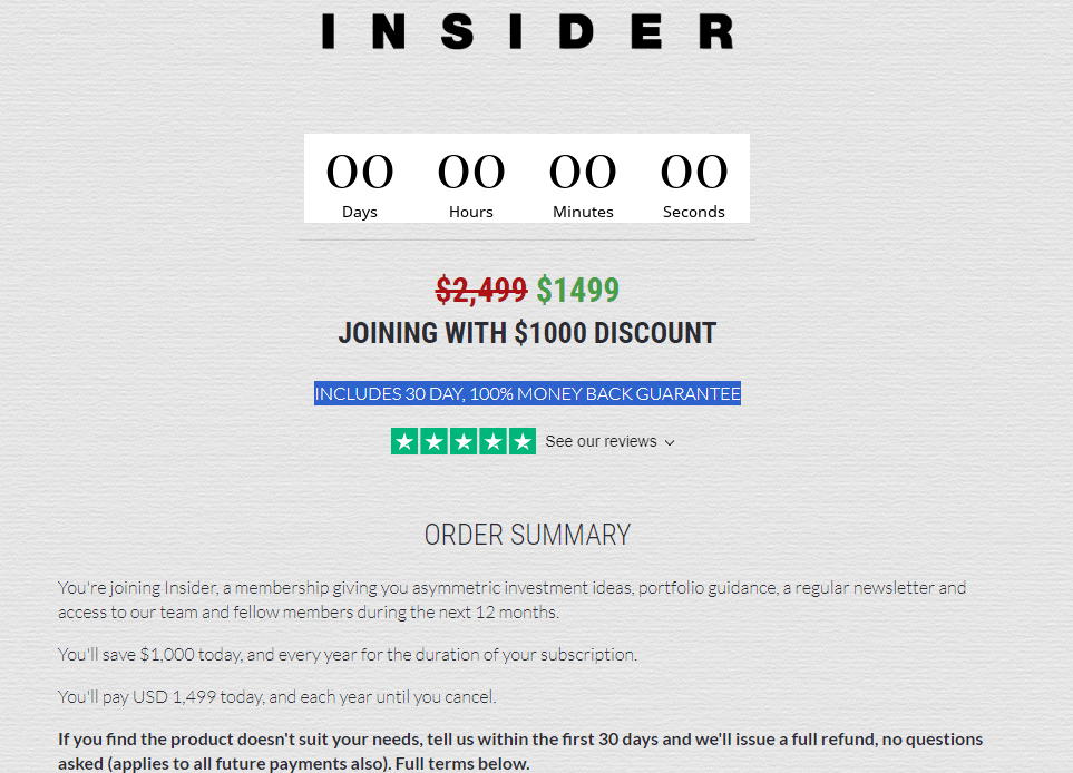 Capitalist Exploits Review: Insider newsletter pricing plans