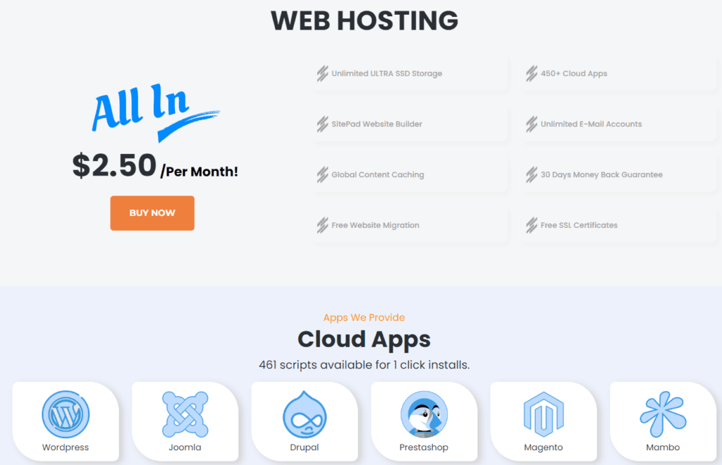 Interserver Review: web hosting pricing plans
